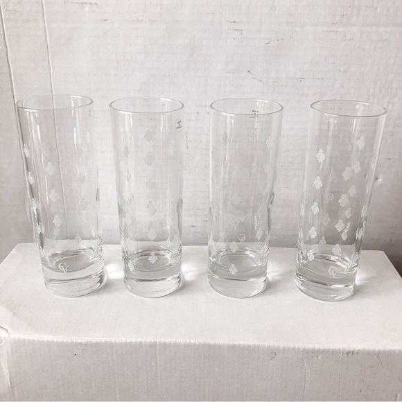 Set of 4 Courvoisier 6” Highball Etched Glass - Picture 3 of 4